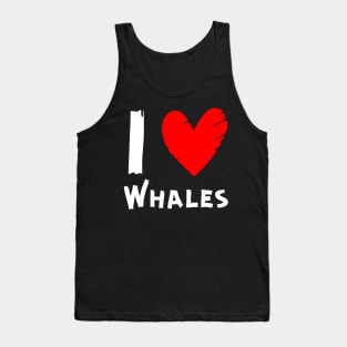 I Love Whales Tank Top